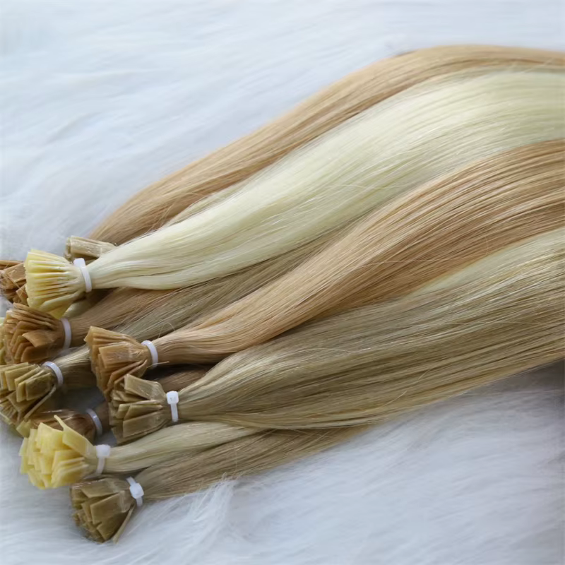 Meilleures extensions de cheveux à la kératine à pointe plate 100%