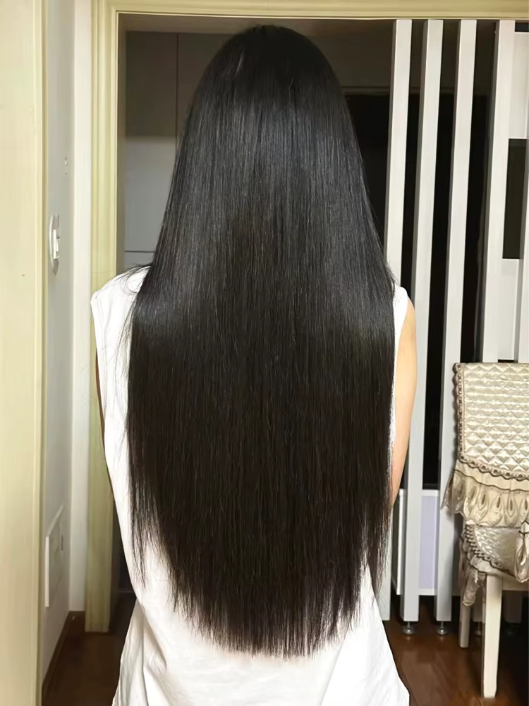 Extensions de cheveux vierges à pointe plate pour femmes