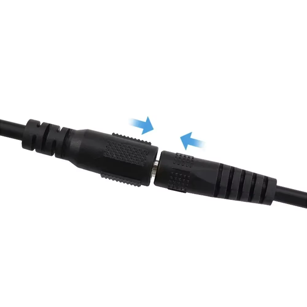 Câble d'extension d'alimentation pour caméra de Surveillance DC5521, 2m, Protection de sécurité, accessoires de vidéosurveillance