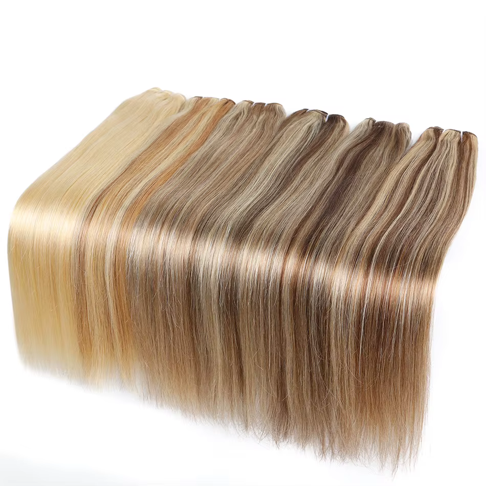 Bundles de cheveux humains raides en surbrillance
