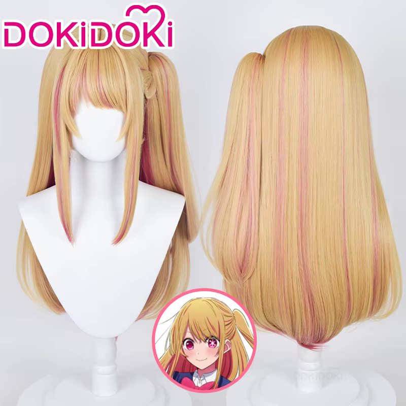 EN STOCK Hoshino Ai Aqua Akuamarin Ruby Rubii Arima Kana Kurokawa Akan perruque Anime Oshi Cosplay DokiDoki