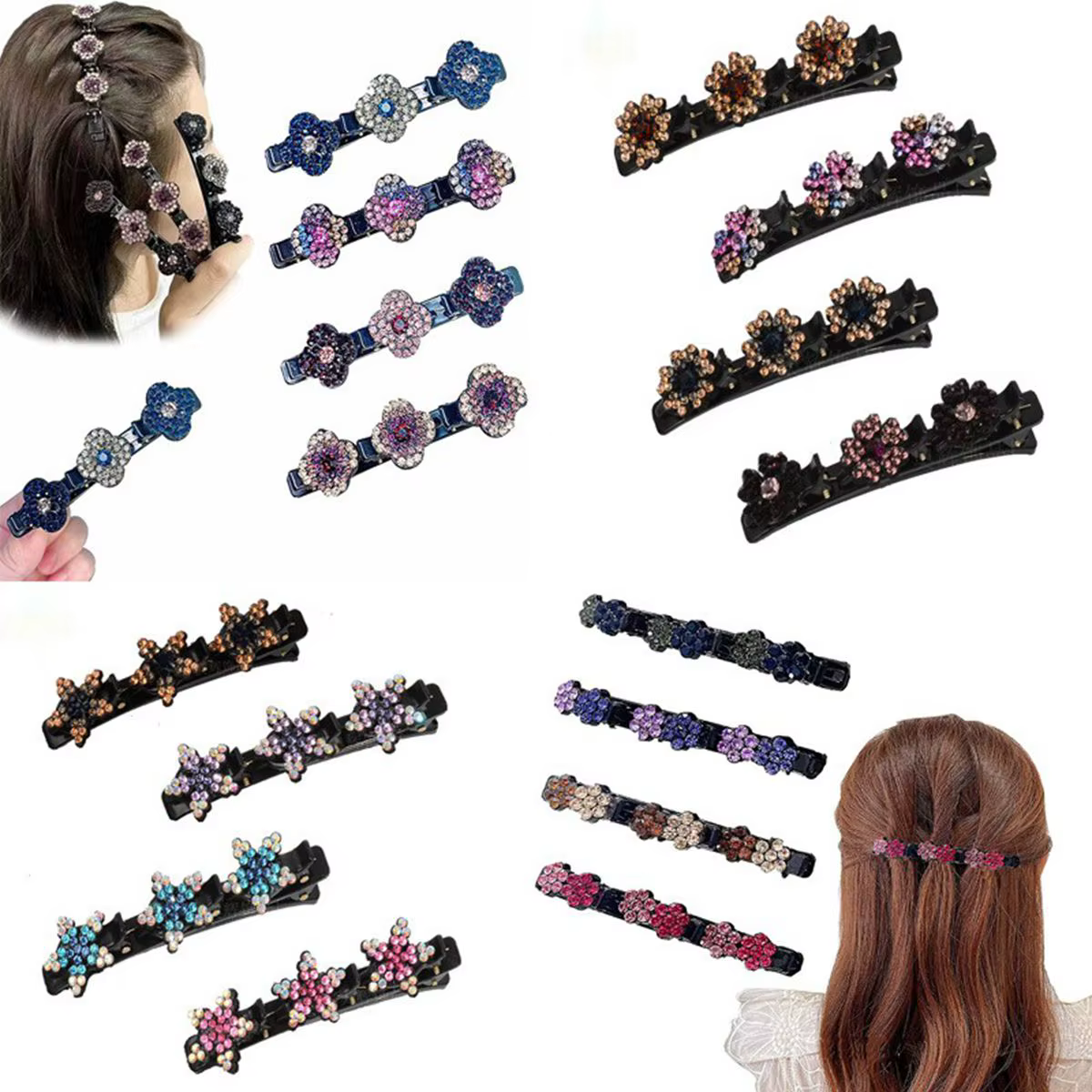 Pinces à cheveux au crochet pour femmes