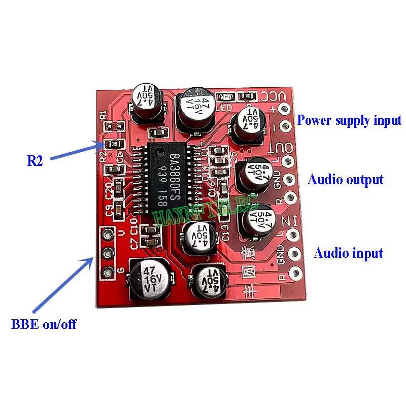 Préampli d'excitateur BA3880 BBE, 1 pièce, amélioration Audio des basses/Treble Boost, améliore la clarté