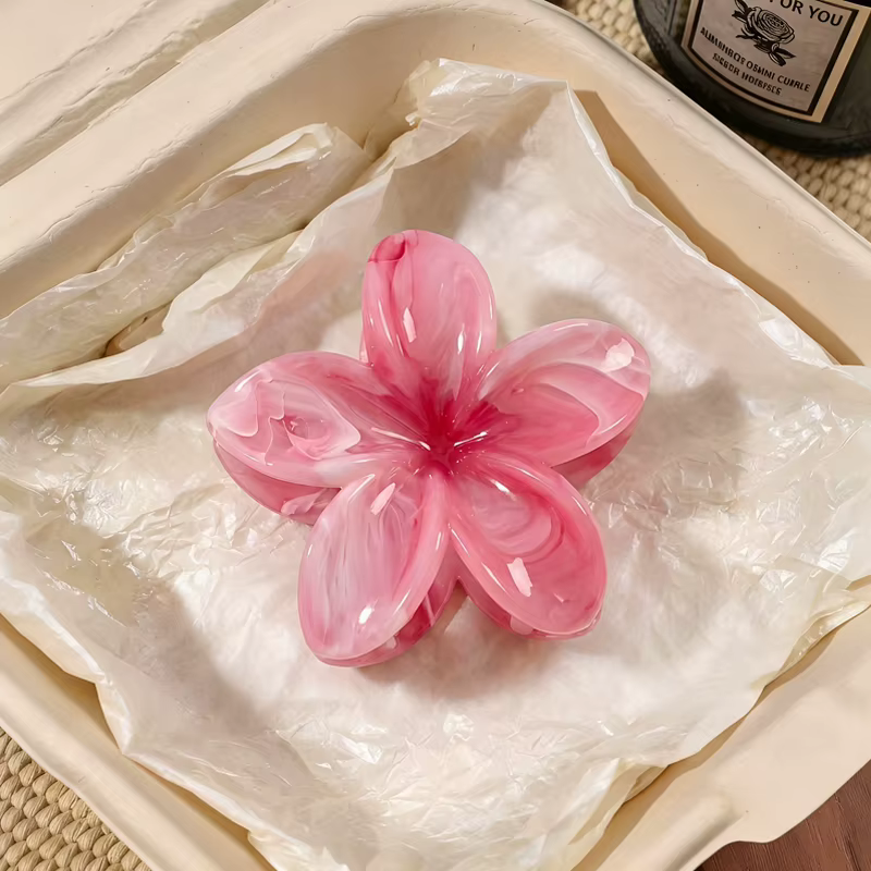 1/6 pièces Pince à cheveux Frangipani élégante pour femme
