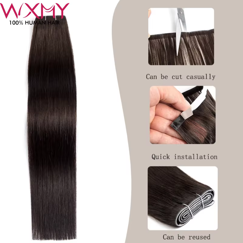 Extensions de cheveux à bandes adhésives en PU injecté 100g