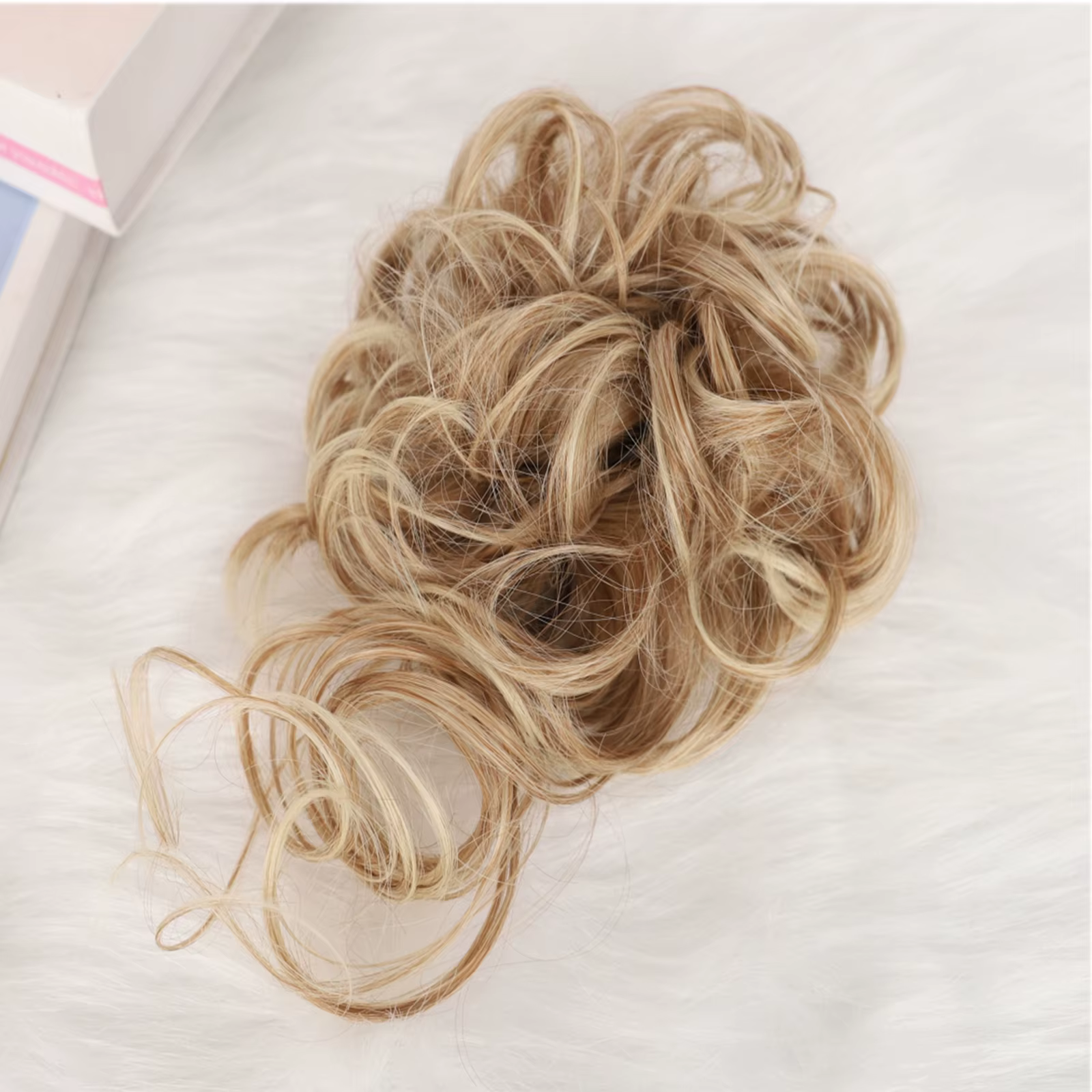 Extension de Chignon synthétique bouclé et désordre pour femmes