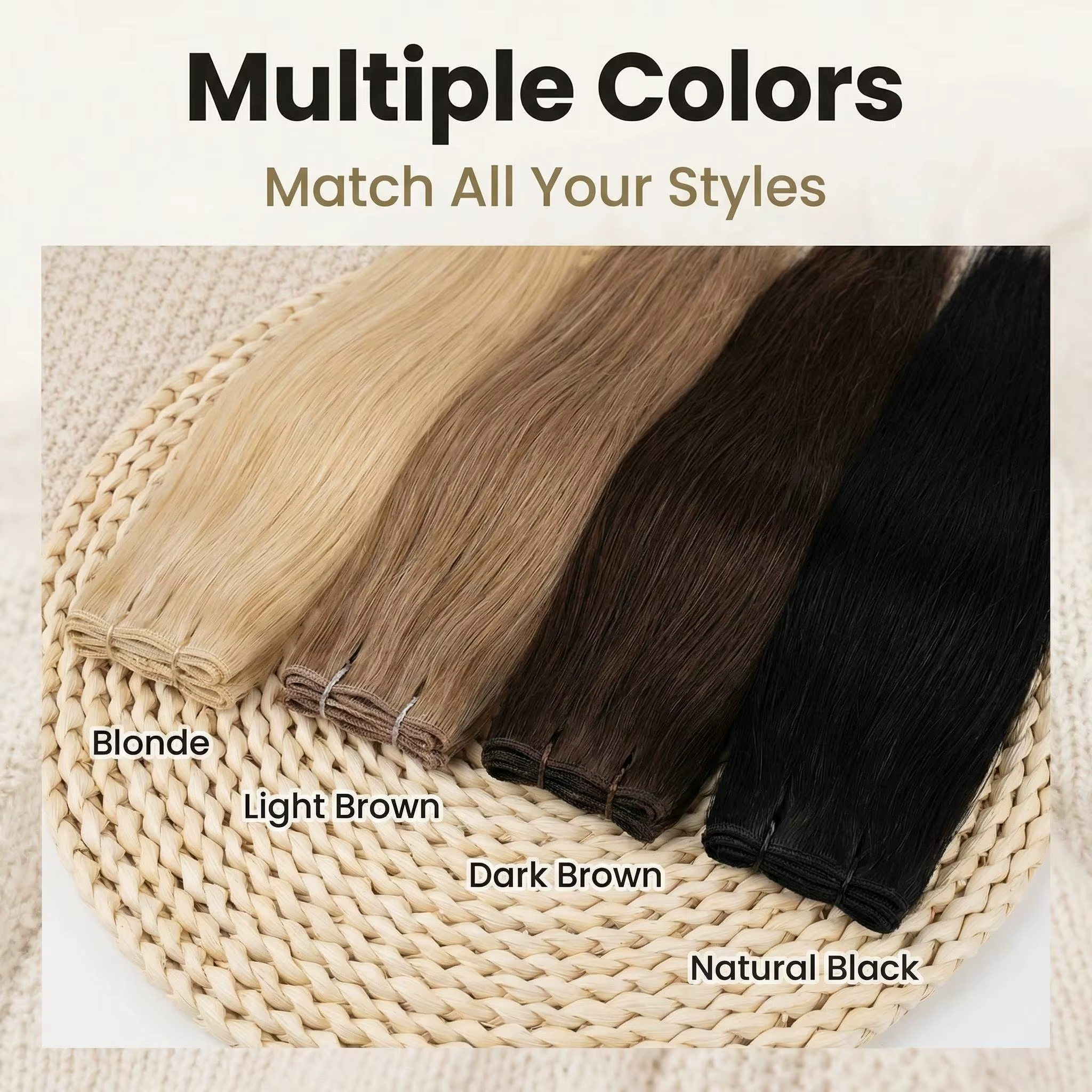 Extensions de cheveux à coudre