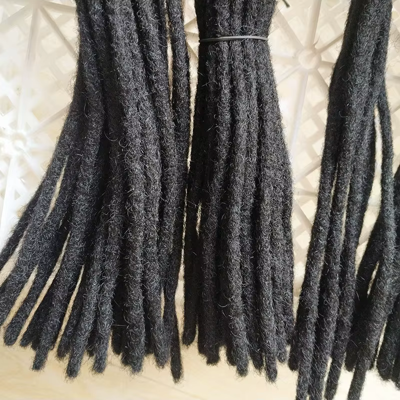 Extensions de dreadlocks faites à la main en cheveux humains 0