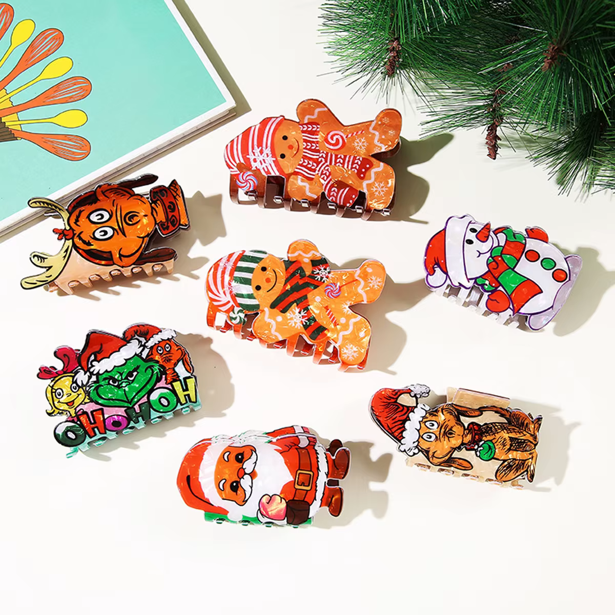 Pince à gratter bonhomme de neige de noël