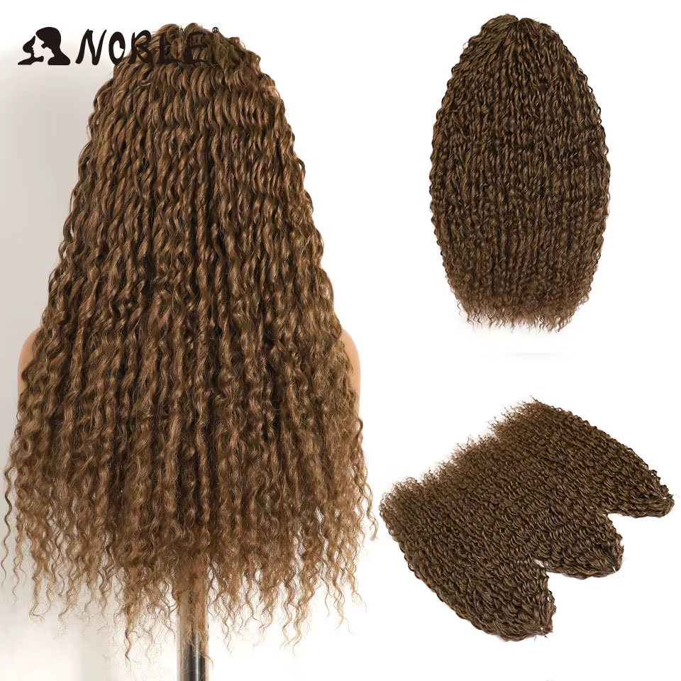 Noble cheveux synthétiques 24 pouces vague d'eau tressage Extensions