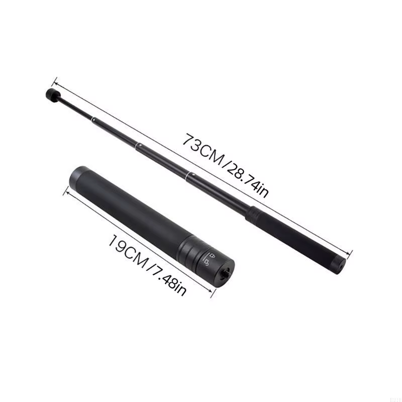 Tige d'extension réglable avec trou de vis 1/4 pouces, poteaux télescopiques monopode 19-73cm pour stabilisateurs WG2