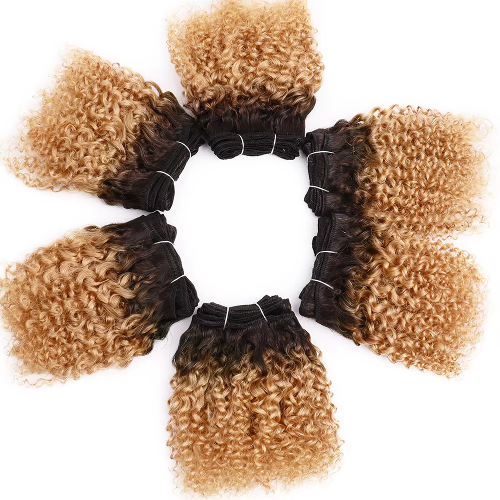 Tissage en lot brésilien naturel crépu bouclé