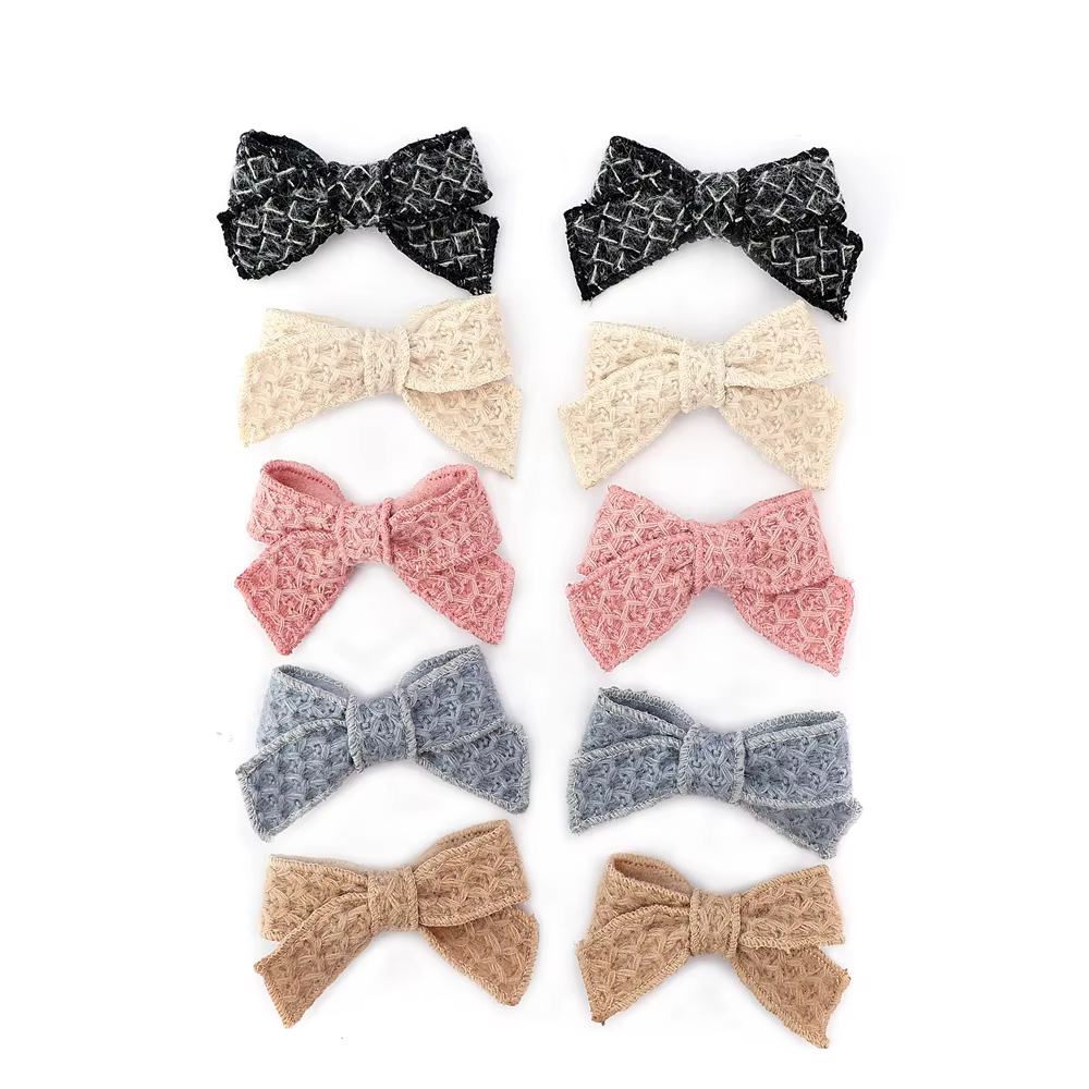 Bandeau à nœud en velours pour enfants