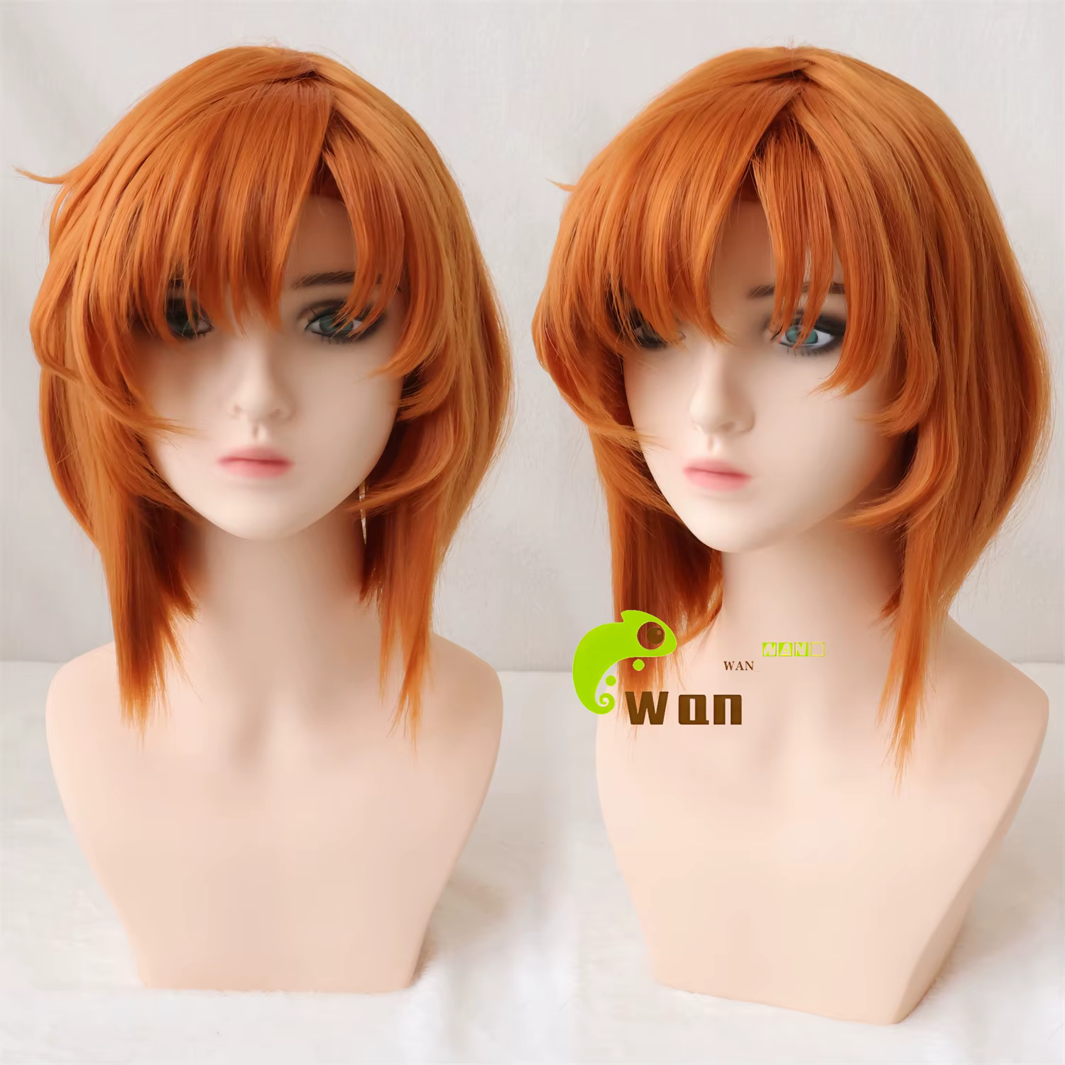 Anime Ryugu Rena Ryuugu Cosplay perruque 35 cm Orange femmes