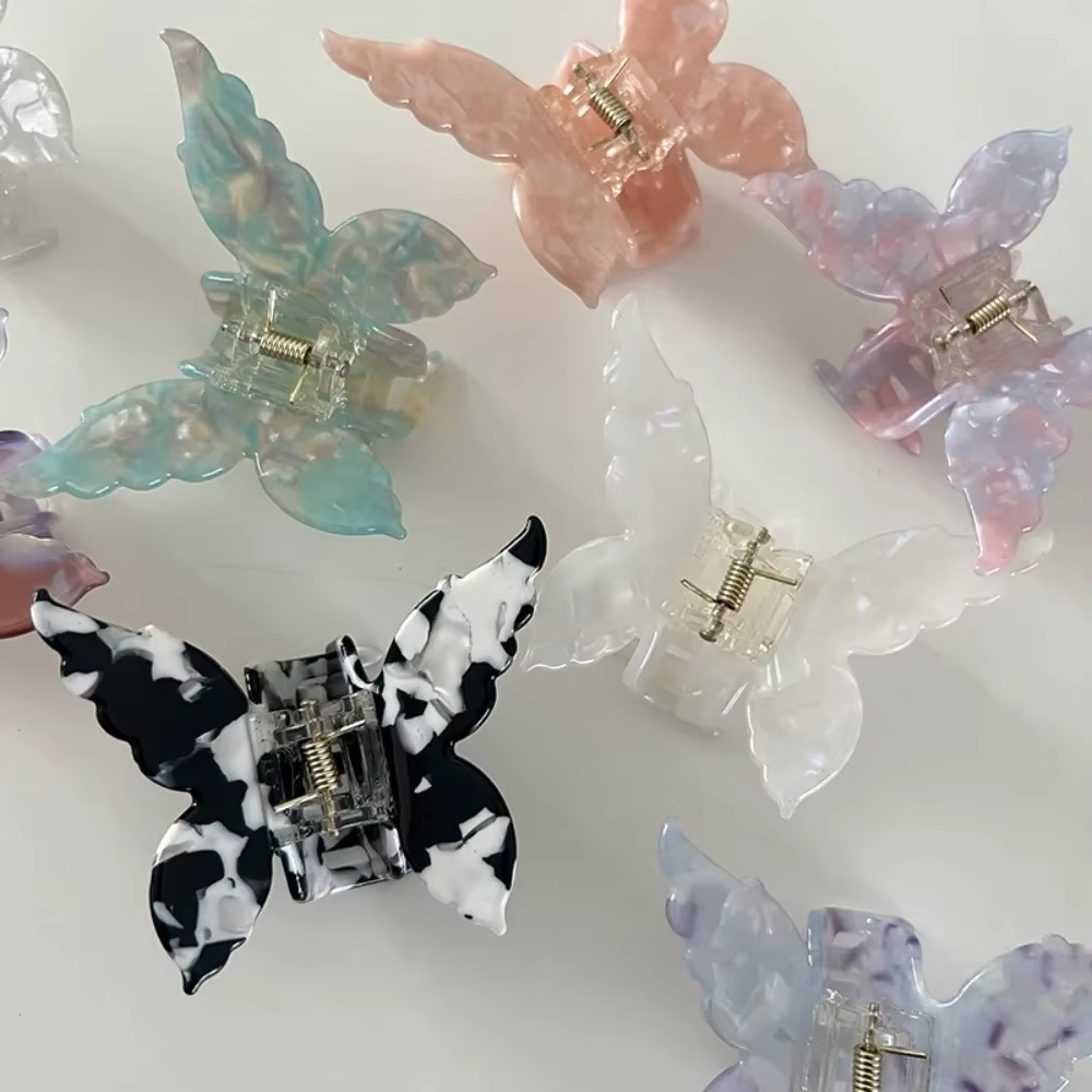 Barrettes papillon coréennes pour femmes et filles