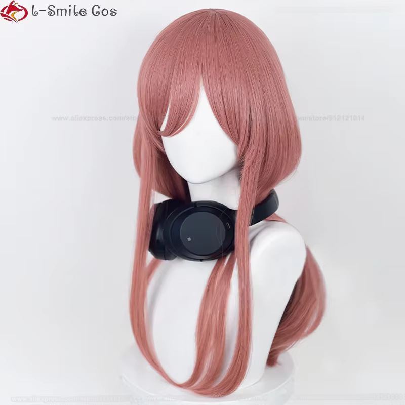 Nakano Miku Cosplay perruque 60 cm de Long rose foncé perruques pour femmes Anime