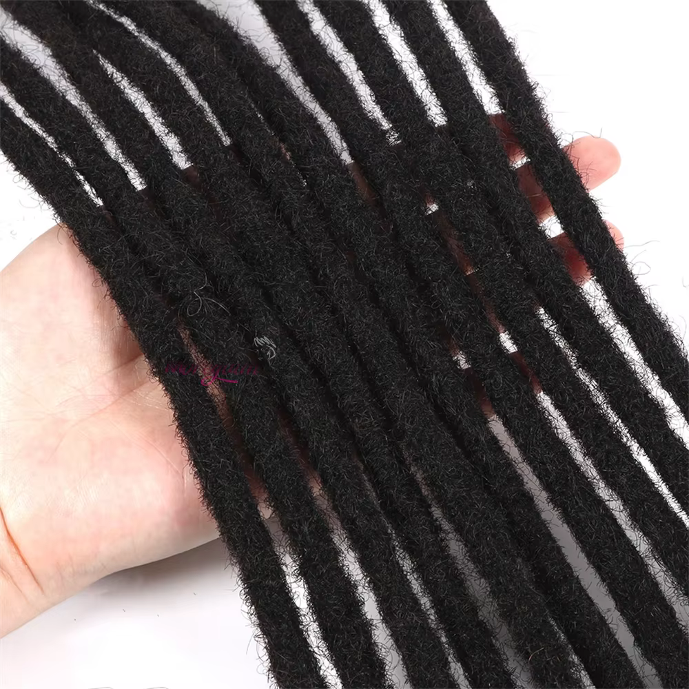 Extensions de dreadlocks en cheveux humains colorées de 4 à 30 pouces