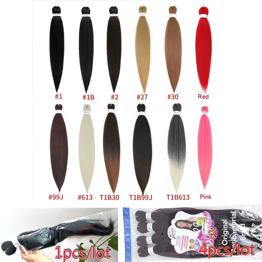Extensions de Tresses Synthétiques Pré-étirées