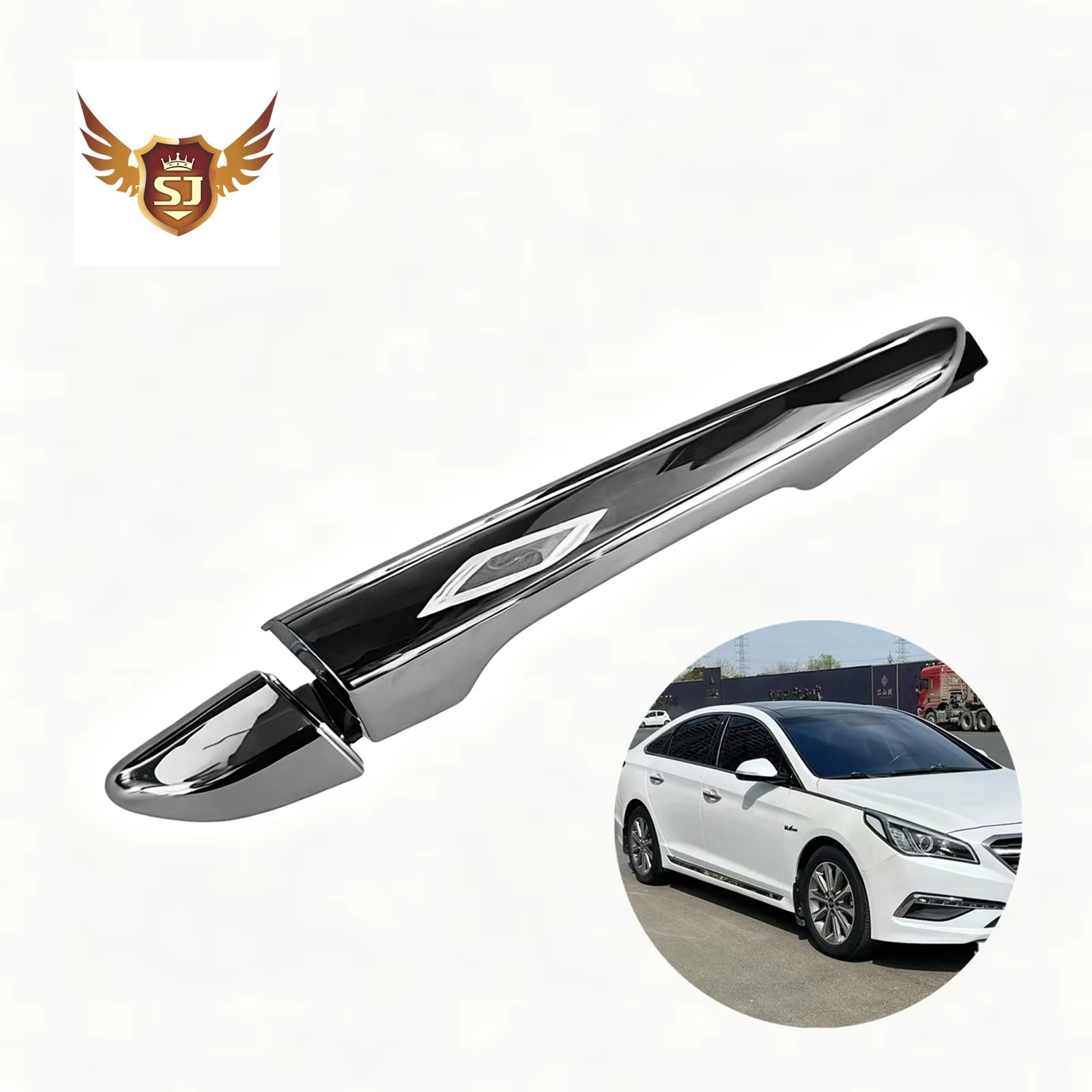 Poignée de porte extérieure chromée pour Hyundai Sonata 2015-2019 CHROME AVANT ARRIÈRE GAUCHE DROITE