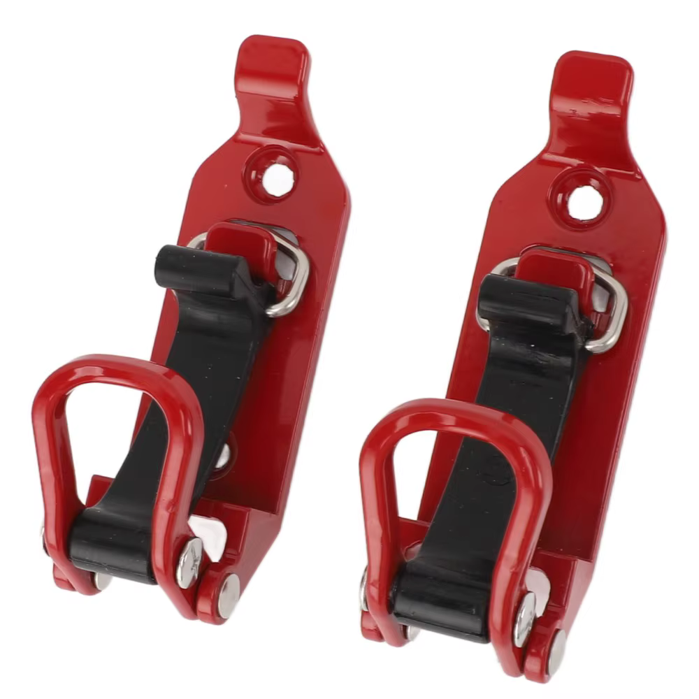 2 supports de pelle pour barres de toit en alliage de zinc, robustes, réglables, pliables, universels, à dégagement rapide