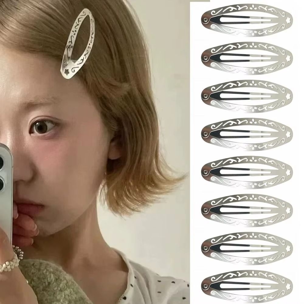 Pince à cheveux tendance à motif ajouré Y2K