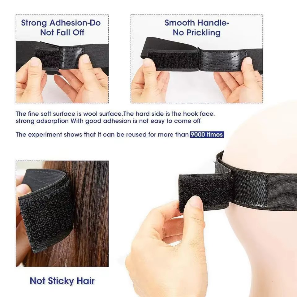 Lot de 3/5/10 élastiques à cheveux tendance pour perruques