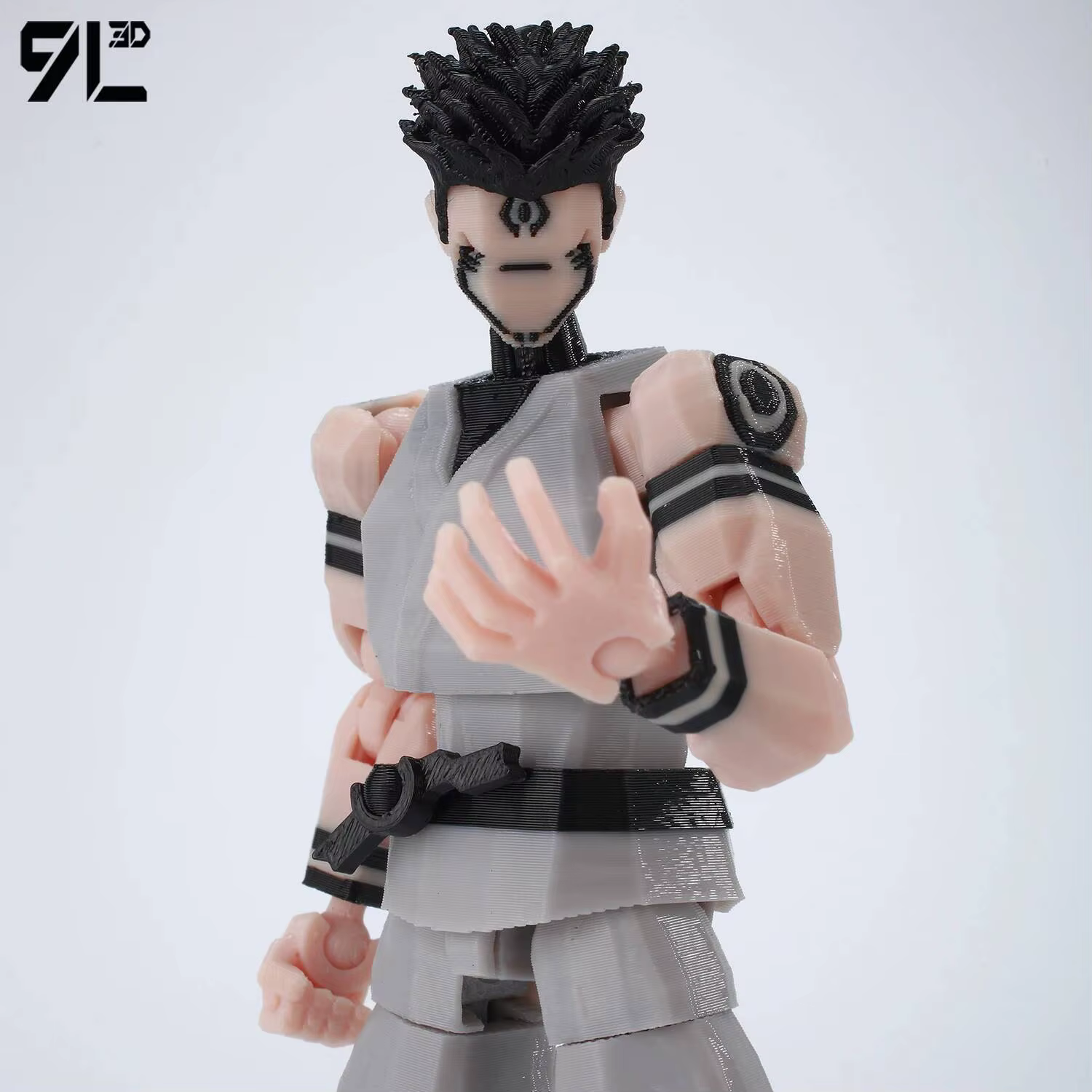 9L3D imprimé Dummy13 T13 en Stock prêt à expédier Jujutsu Kaisen Robe grise Sukuna Figure Anime modèle articulé jouet anti-Stress