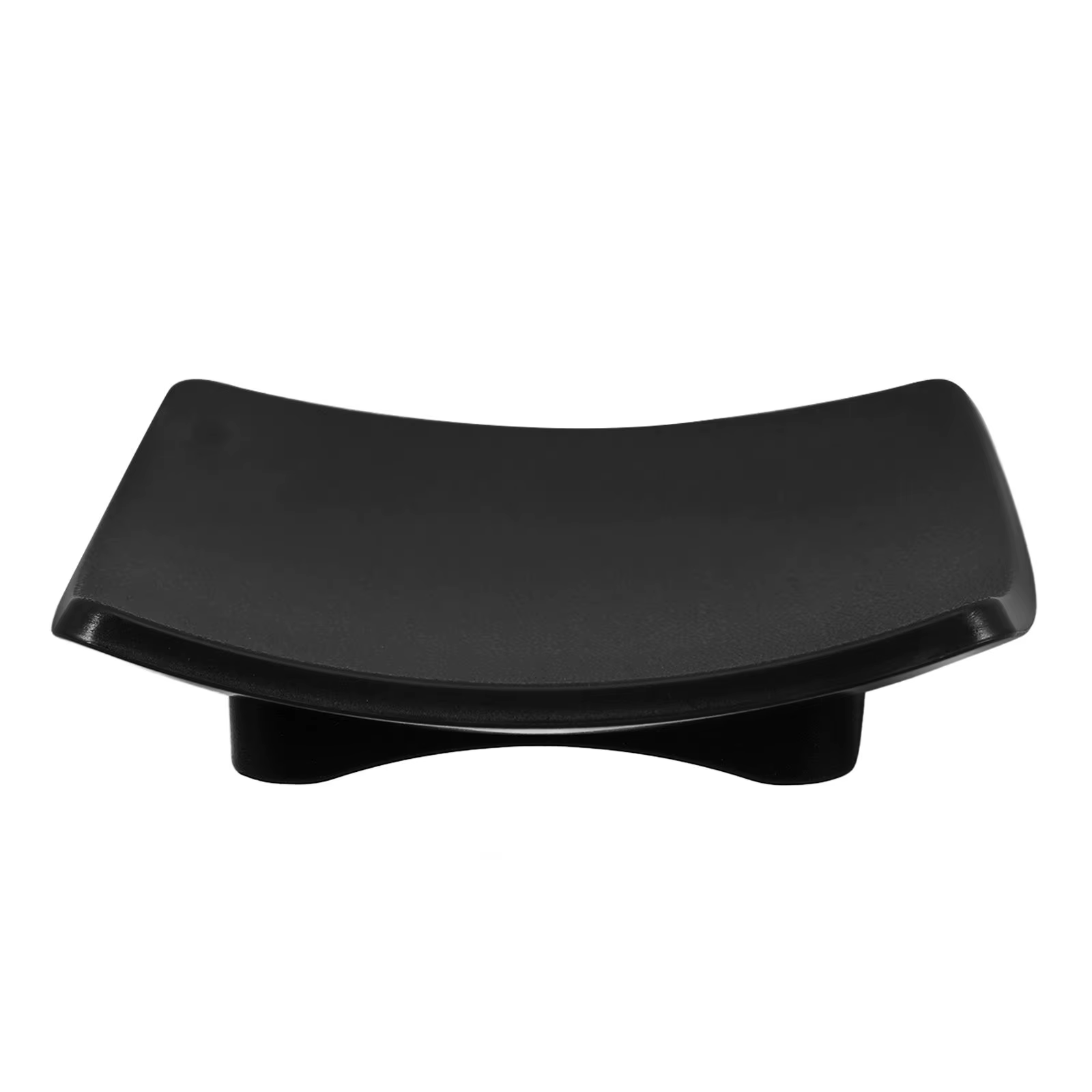 Porte-savon en ABS réutilisable, forme élégante et courbée, base antidérapante, support décoratif pour savon de salle de bain, rangement fonctionnel