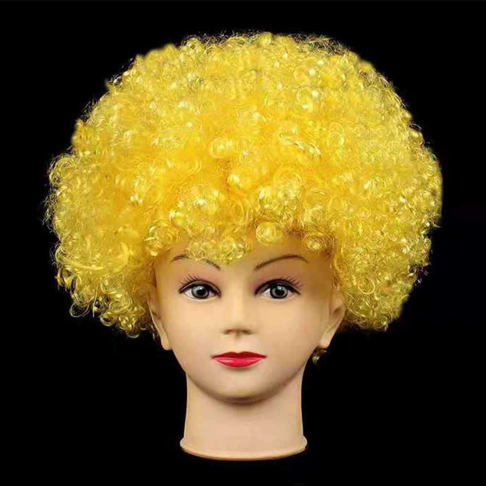 Perruque Afro bouclée noire à la mode