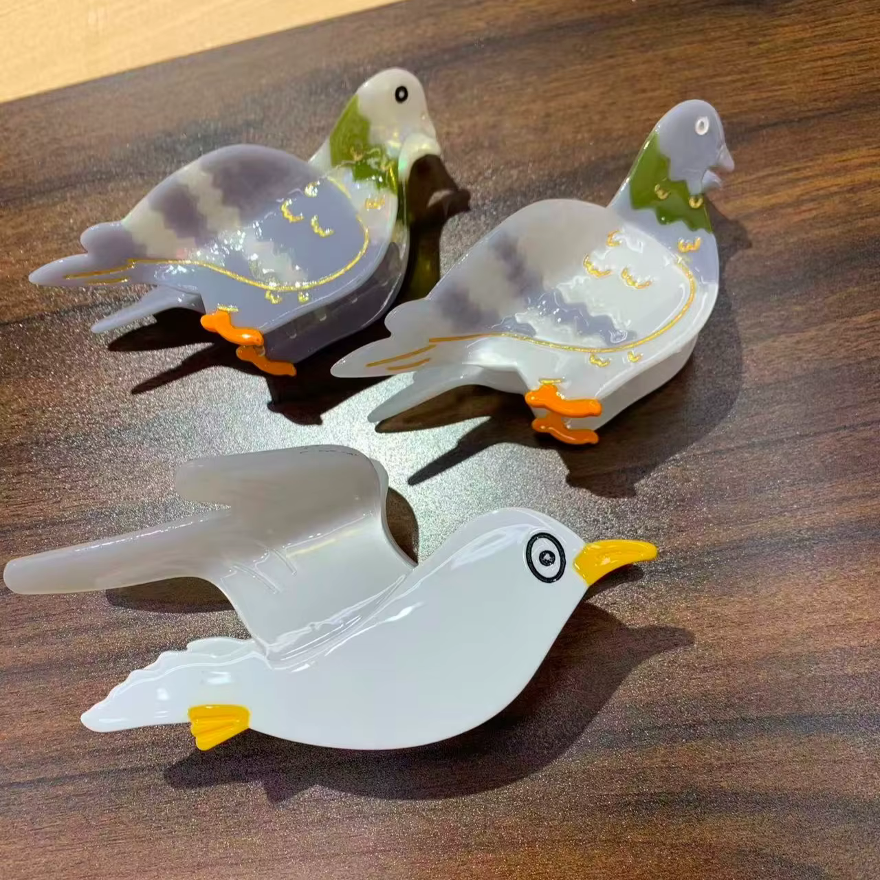 YJL 2026 NOUVEAU Pince à Cheveux Créative Série Oiseaux (Pigeon