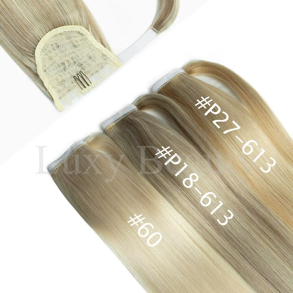 Clip en queue de cheval Extensions de cheveux humains