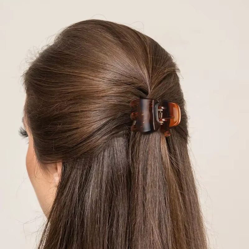 Paquet de 5 pinces à cheveux 1.3 pouces multicolore taille moyenne griffes pince