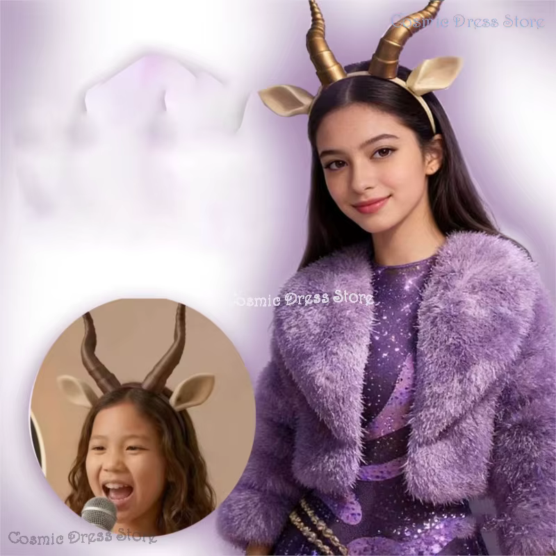Zoo dessin animé film adultes enfants 2025 Gazelle corne cheveux décor Cosplay bandeau violet marron scène étincelle Shakiraas accessoires