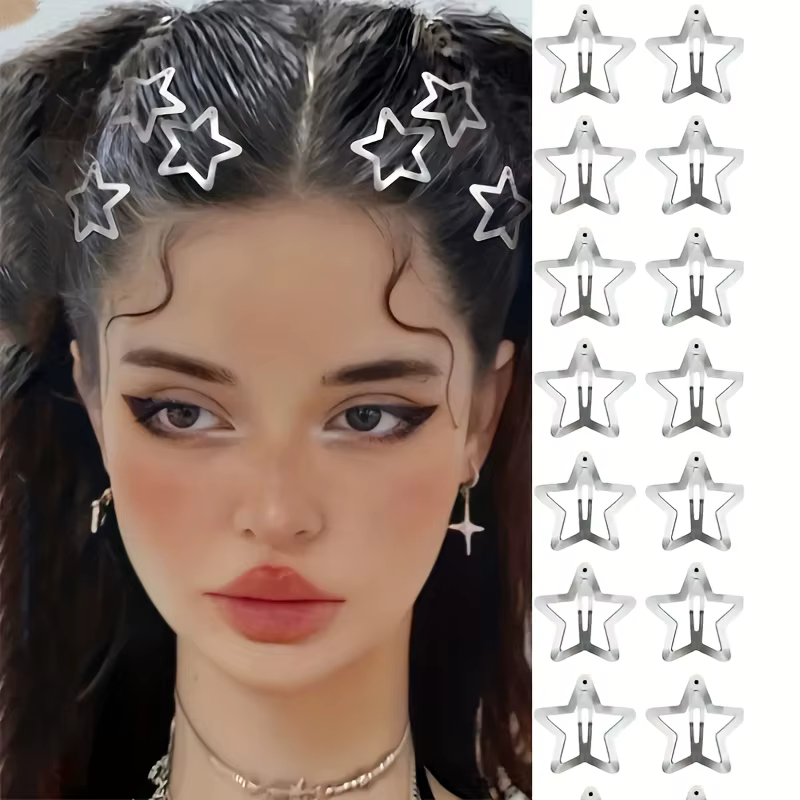 10 pinces à cheveux en forme d'étoile
