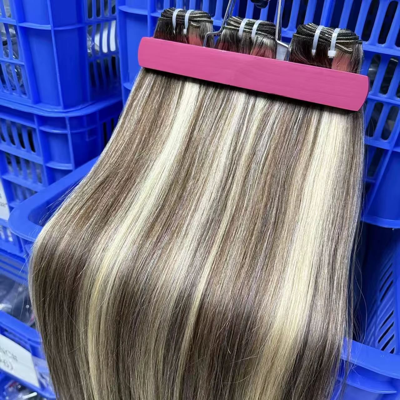 VBeauty Extensions de trame de cheveux brésiliens Ombre couleur mixte