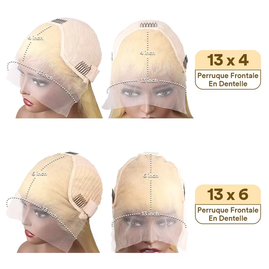 Dialola Perruques Cheveux Humains Brunes Couleur Chocolat Marron Caramel Boucles Dentelle HD 13x6 Perruque Brésilienne