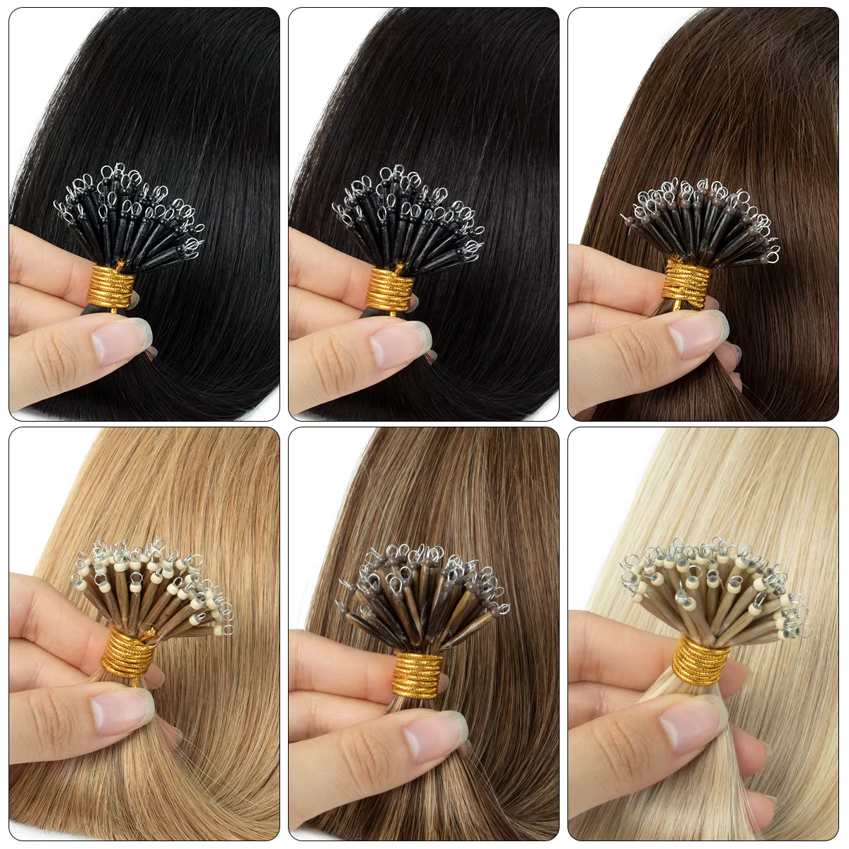Extensions capillaires MRSHAIR Nano en cheveux humains