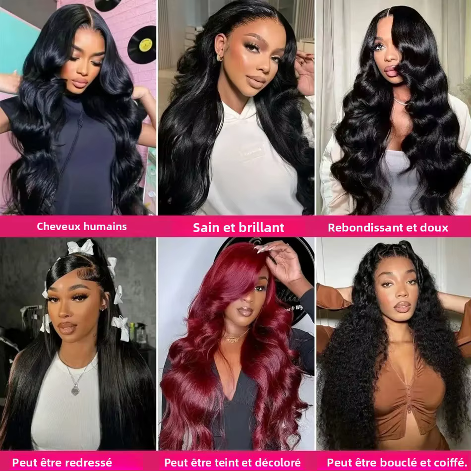 Extensions de cheveux naturels brésiliens vierges
