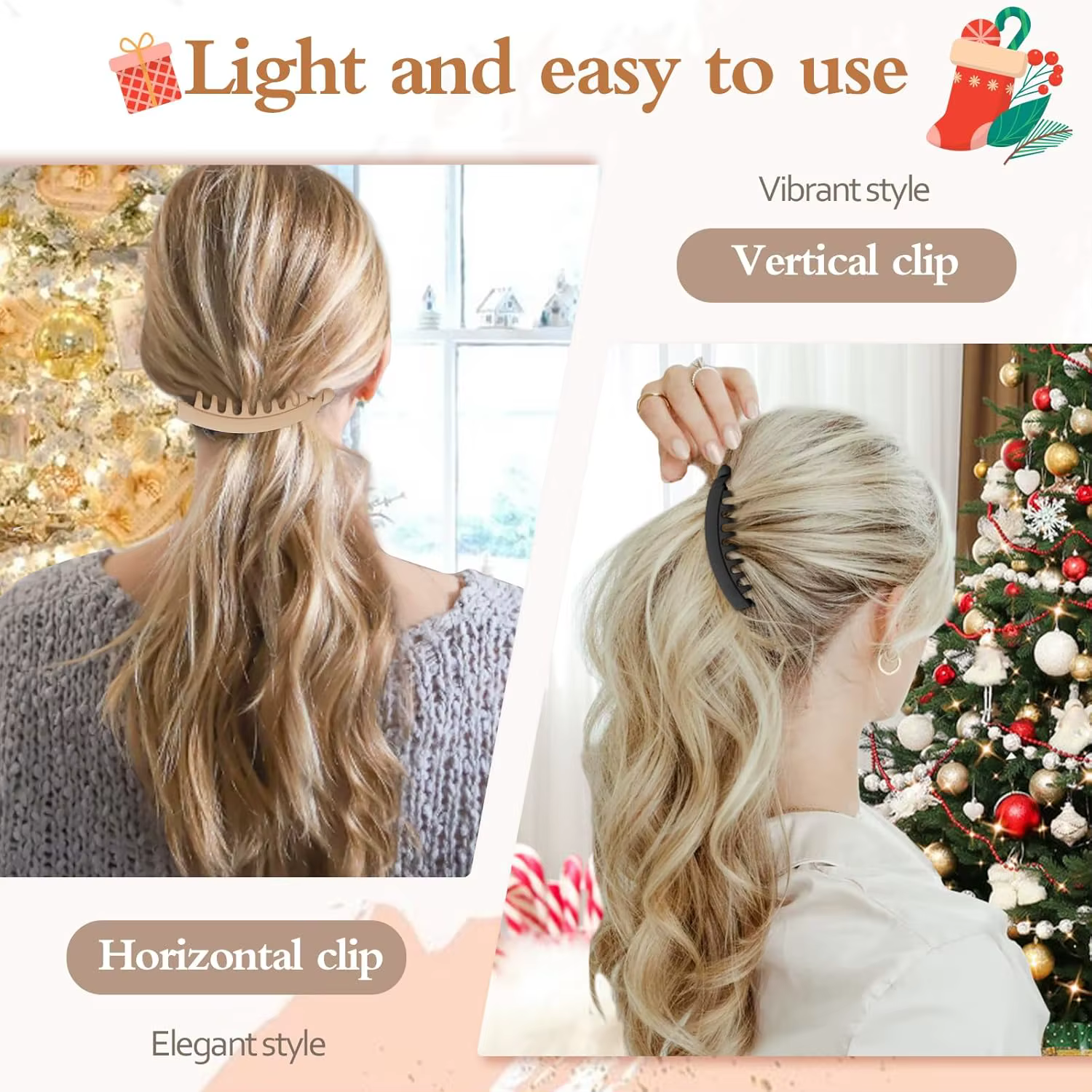 Pinces à cheveux banane pour femmes
