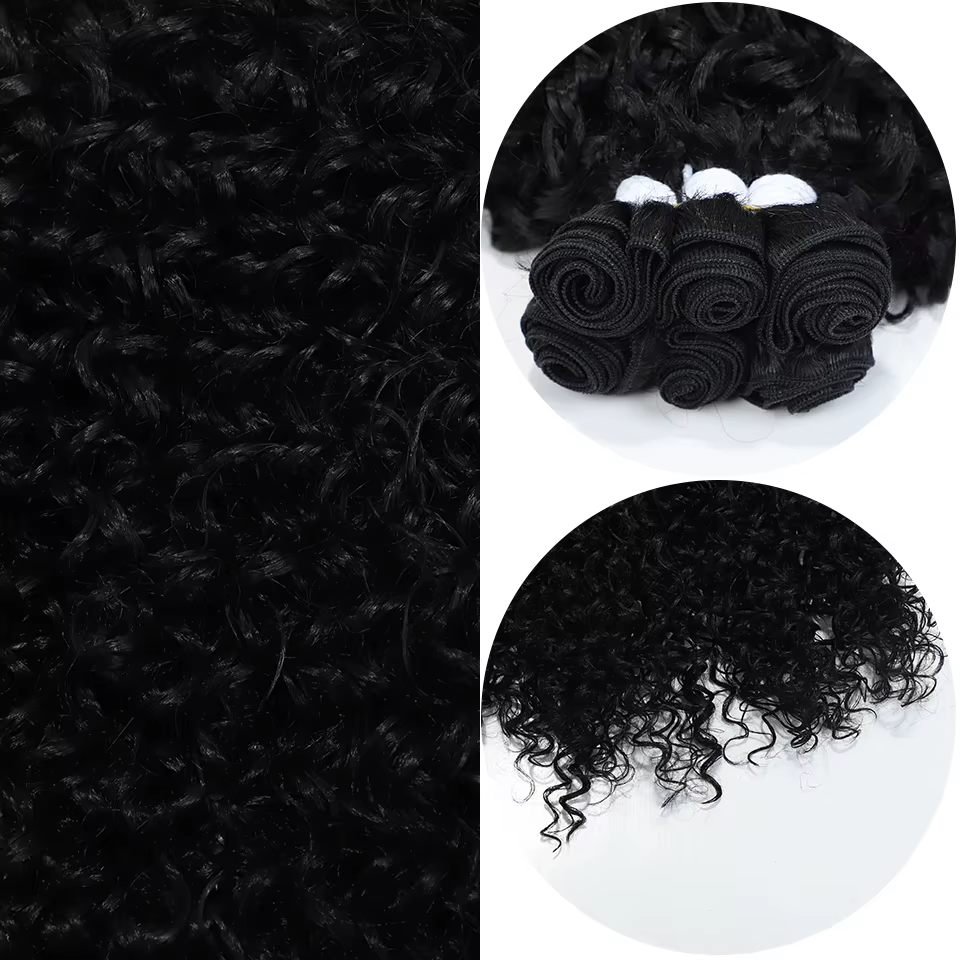 Tissage synthétique en lot Afro crépu bouclé-Noble