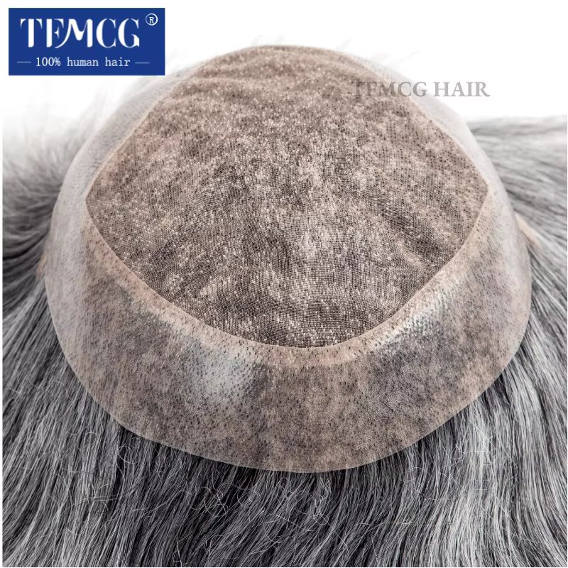 Perruque Lace Front Wig haline naturelle pour hommes