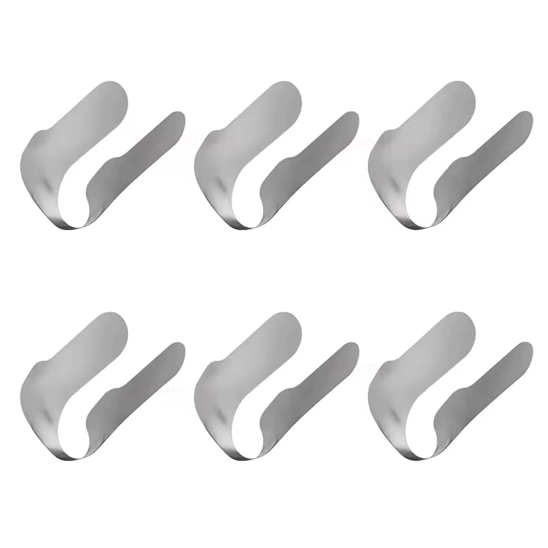 30 pièces Bandes de matrice dentaire sectionnelles profilées, Matrice métallique antérieure M8, Matrices antérieures jumelles, Système de matrices, Matériaux dentaires