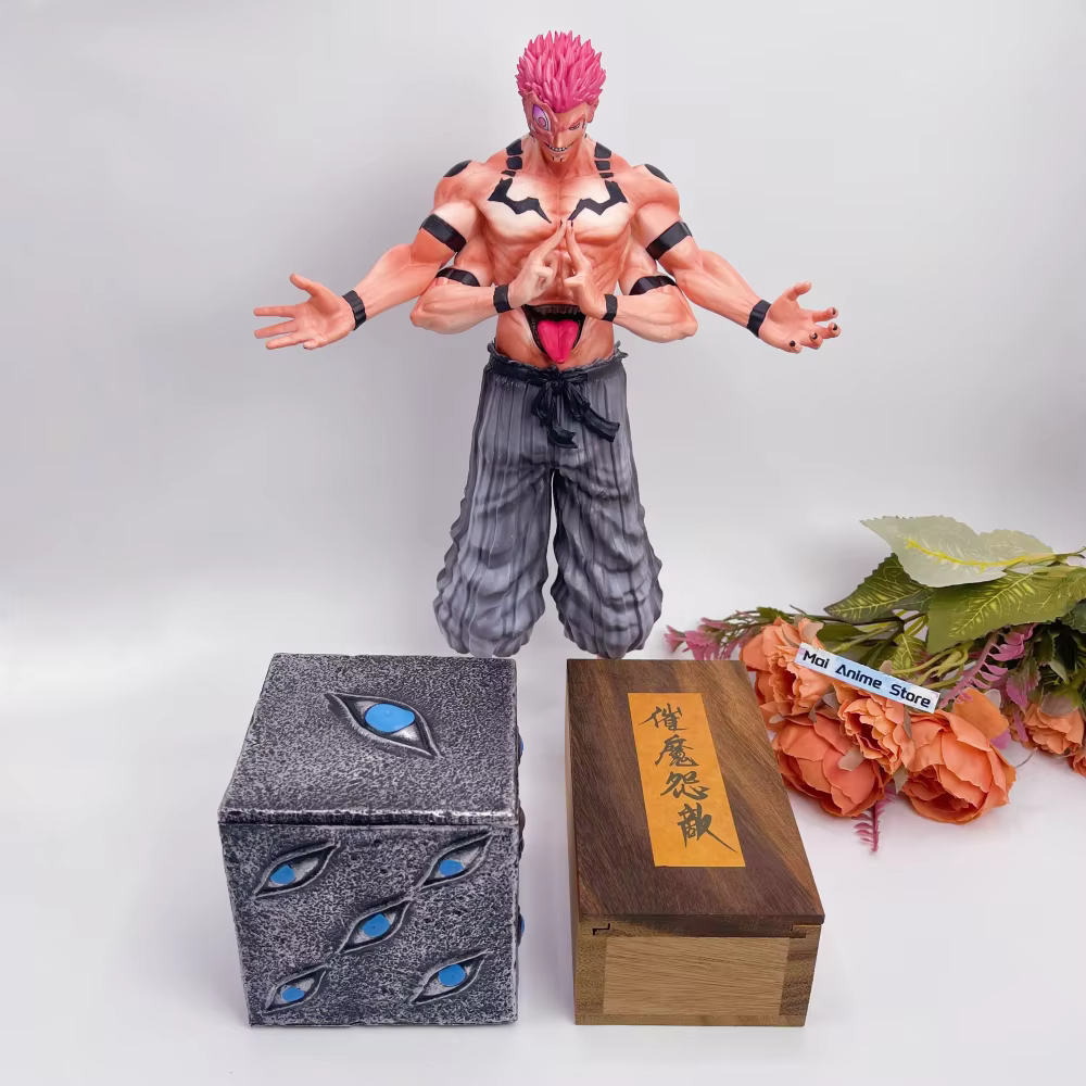 Figurine Anime Ryomen Sukuna, le Roi de la Malédiction, Jujutsu Kaisen, Statue de Collection Sukuna, Figurine d'Action, Décoration de Table, Accessoires pour la Maison, Jouet, Cadeau