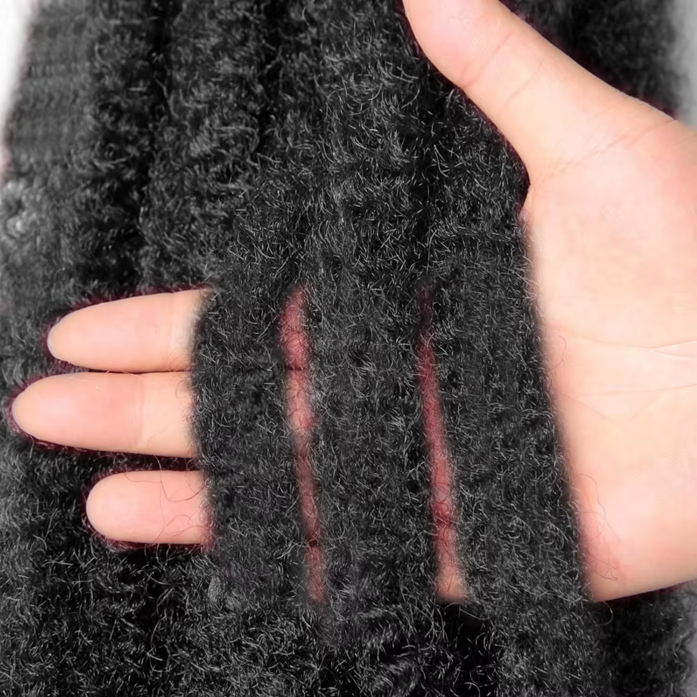 Marley Twist V Part perruques pour femmes noires 24 pouces Afro crépus bouclés