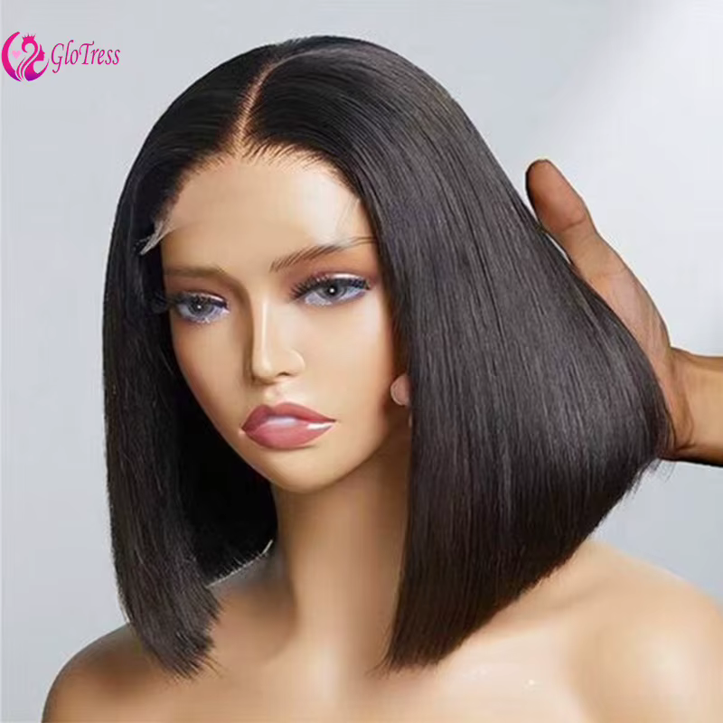 Grande - Valeur DD Bone Straight 4x4 Lace Wig. Cheveux humains vierges Remy de haute qualité