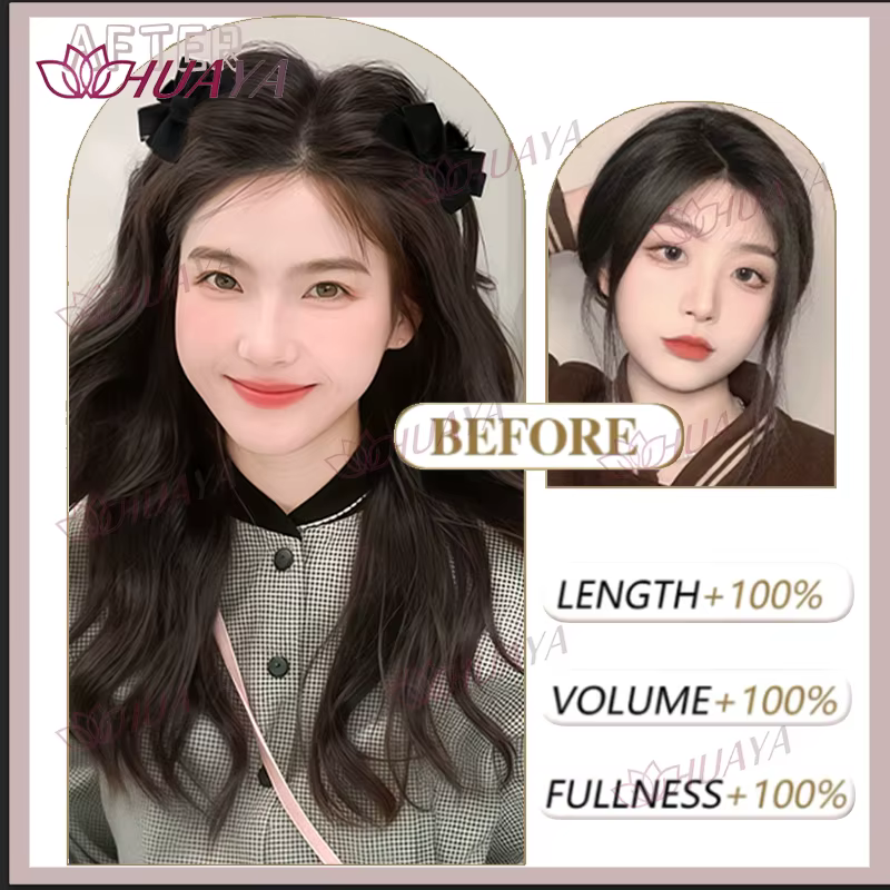 Pinces à cheveux en velours avec nœud et oreilles d'elfe