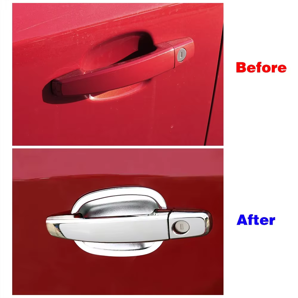 Couvercles de poignée de porte chromés et couvercles de bol de porte, décoration de voiture, oral y Chevrolet Trax, Tracker 2013, 2014, 2015