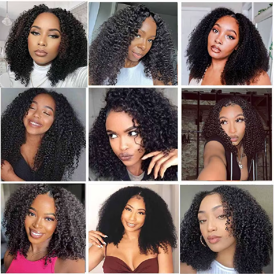 Perruque en cheveux humains U-Part sans colle