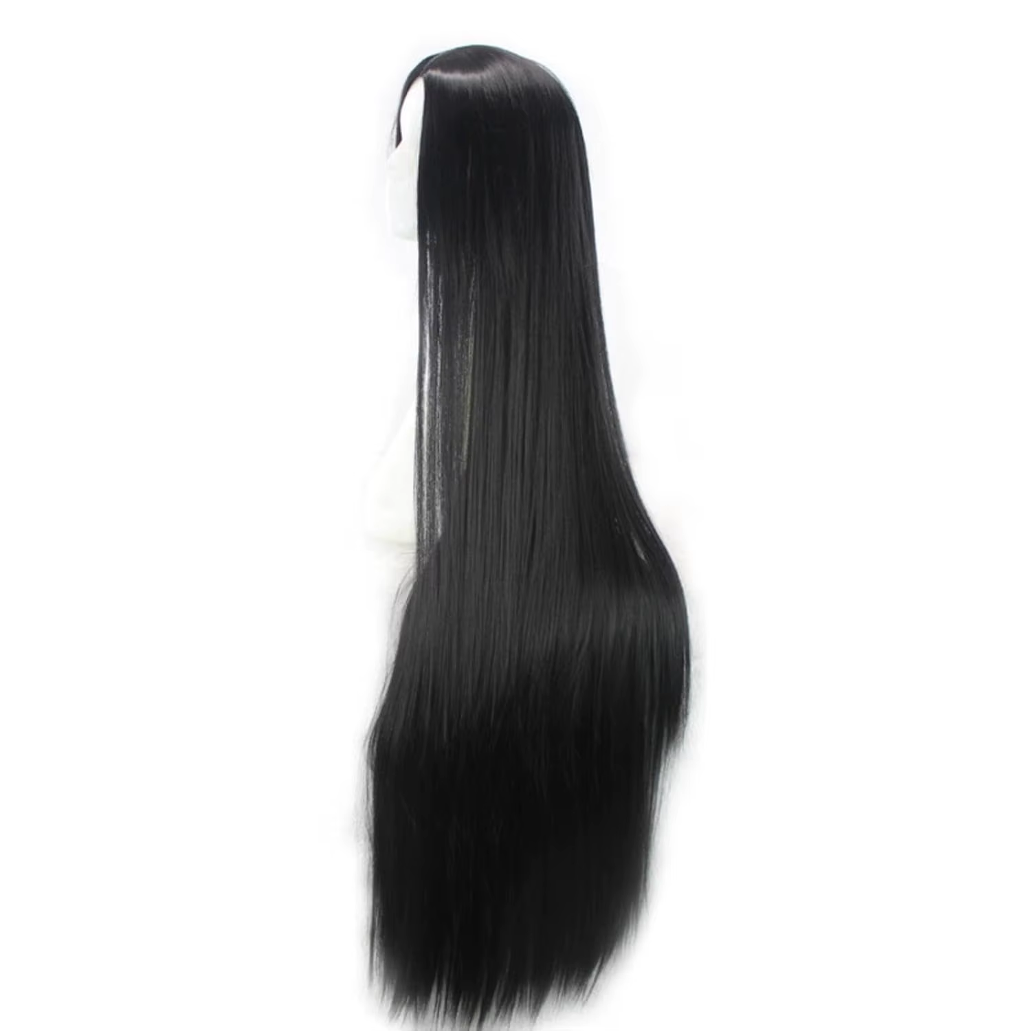 Perruques noires longues de 40 pouces / 100 cm pour femmes