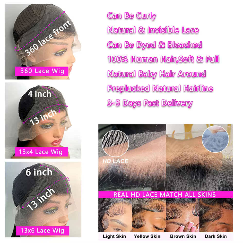 Perruque Lace Front Wig naturelle brésilienne, cheveux lisses, rouge bordeaux 99J, 13x6, 30 40 pouces, densité 250